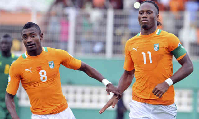 Drogba and Kalou both put Ivory Coast in a comfortable position for the World Cup