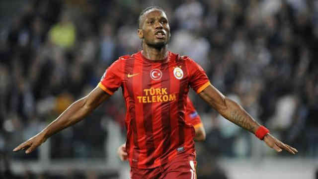 Drogba celebrates his amazing goal against Juventus in the Champions League