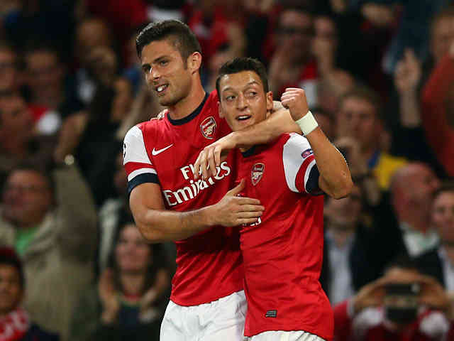 Giroud is thankful for having Ozil as part of Arsenal