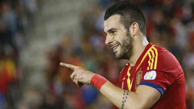 Negredo celebrates his goal`