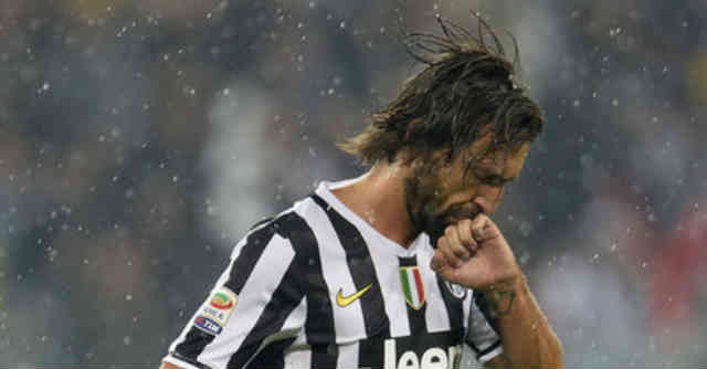 Pirlo celebrates his amazing goal