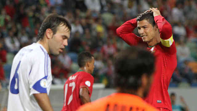 Ronaldo frustrated with the result that his team played