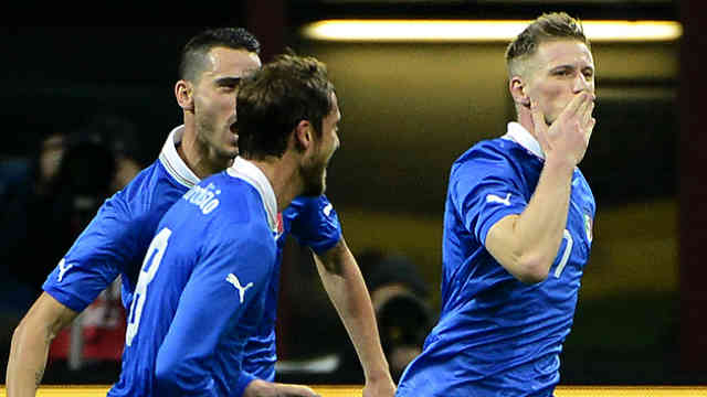 Abate equalises for Italy against their match with Germany
