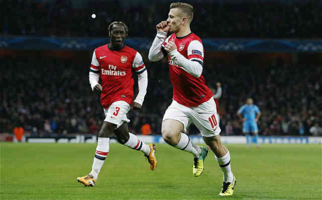 Jack Wilshere puts Arsenal in both halfs against Marseille in the Champions League