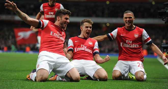 Ramsey once again scores again for the Gunners against Liverpool