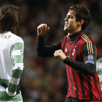 Ricardo Kaka was the man of the match for AC Milan in the Champions League match against Celtic