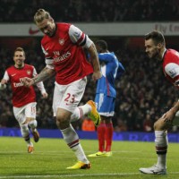 Bendtner would was in the Serie A brings a goal for the Gunners