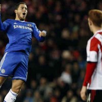 Eden Hazard gets his double for the Blues against Sunderland