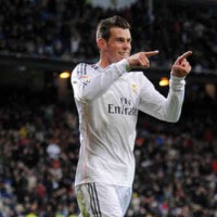 Gareth Bale with his first hat trick for Real Madrid