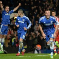 John Terry scores with a smashing header