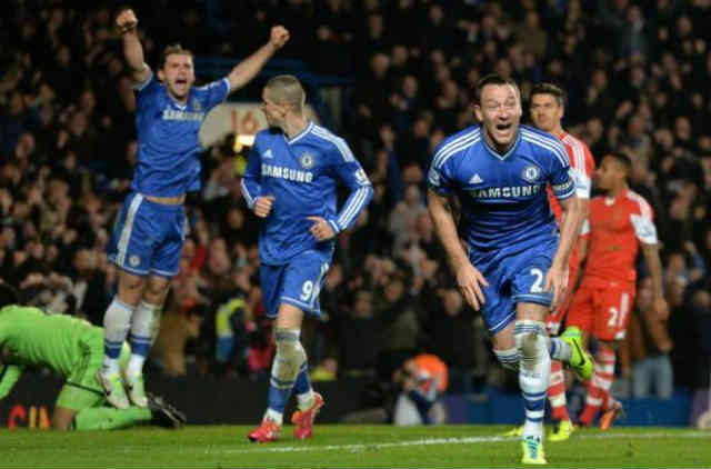 John Terry scores with a smashing header