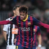 Neymar once again scores for his team Barcelona