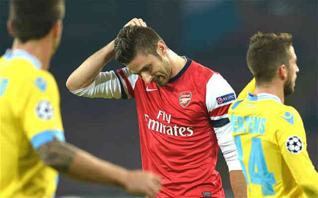 The Gunners go through but couldn't beat the Napoli