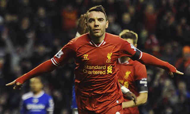 Aspas scores his first goal for Liverpool in the FA Cup