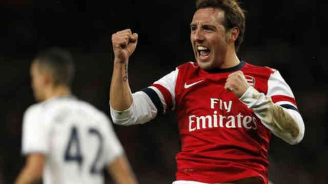 Carzola brings the opener for the Gunners against Spurs in the FA Cup play off