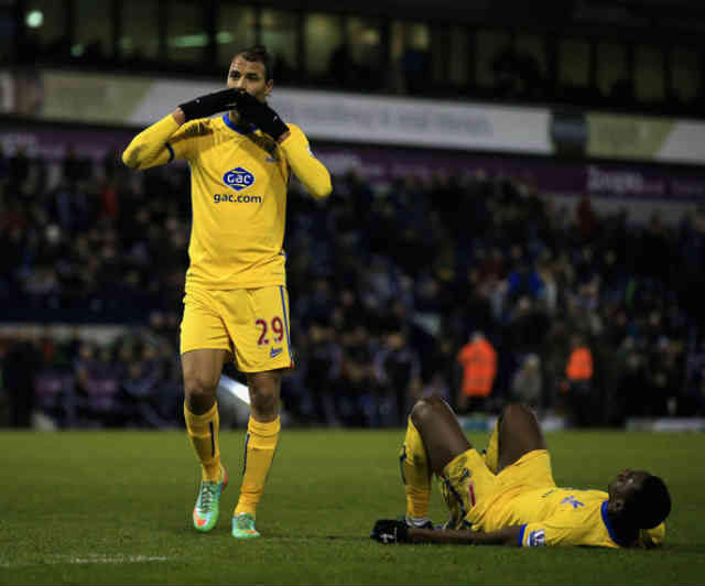 Chamakh once again brigns another goal for the Eagles against West Brom in the FA Cup