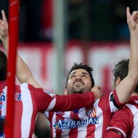 David Villa opens up for Altetico Madrid and get a win