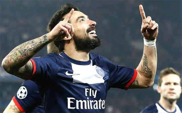 Lavezzi secures their spot in the quarter finals of the Champions League